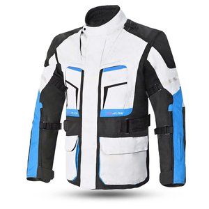 Chaqueta de Motociclismo de Verano Color Azul Hielo, Diseño de Logotipo Personalizado, % Algodón, Impermeable, Ignífuga, Transpirable, Unisex - Product Image 1
