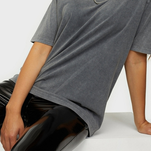 Últimas Camisetas de Verano de Alta Calidad con Logotipo Personalizado, Corte Ajustado, Lavado Ácido, Ecológicas, de Secado Rápido y Transpirables para Mujer, Venta al Por Mayor, Económicas - Product Image 4