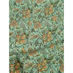 Handmade Kantha Quilt Reversible Cotton Blanket green fabric print color and Multi Color <b>Bedspread</b> Home Decor Gift for Her - Product Image 4