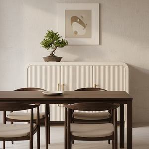 3 Doors Sideboard Coffee <b>Table</b> for Living Room Genuine Leather Living Room Furniture Factory Direct OEM ODM Custom Handcrafted - Product Image 4