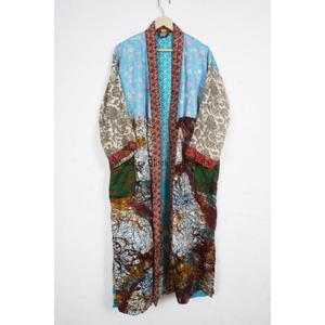 Kimono de seda vintage para mujer, estilo bohemio, estampado, ropa de playa, transpirable, talla única, largo completo, kimono japonés para mujer - Product Image 2