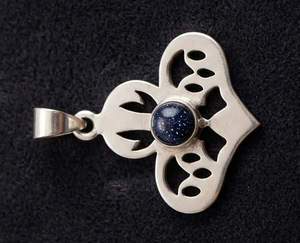 Colgante de Lapislázuli Hecho a Mano de Alta Calidad con Piedra Natural de Rajasthan, Estilo Vintage para Mujer, Joyería al por Mayor - Product Image 3