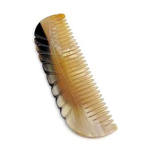 หวีเขาควาย ฟินบิ๊กทีธ สีดำ หวีเคราเขาควาย หวีผม ผลิตภัณฑ์ทำมือจากเขาควาย คุณภาพสูงสุดสำหรับขาย - Product Image 4