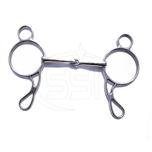 Premium Stainless Steel Horse <b>Gag</b> <b>Bit</b> Engineered for Strength Offering Dependable Performance in Riding Activities - Product Image 4