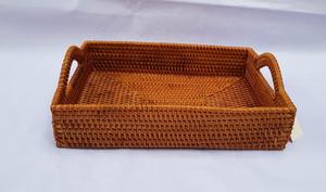 ชุดถาดหวาย2ถาดสานด้วยมือเป็นมิตรต่อสิ่งแวดล้อม,สำหรับเก็บและจัดระเบียบและห้องครัวจากเวียดนาม - Product Image 4