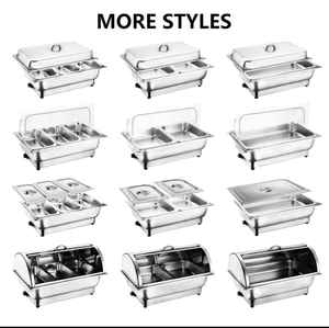 Recipiente para Buffet Rectangular de Acero Inoxidable Dorado de Lujo, Antiadherente, Aislado, Ecológico, Duradero, Apto para Horno y Lavavajillas - Product Image 4