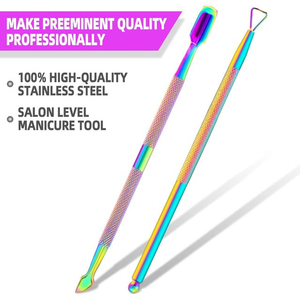 Herramienta Profesional de Acero Inoxidable de Doble Punta para Remover Esmalte en Gel, Empujador de Cutículas y Raspador de Cuchara para Manicura y Arte de Uñas al por Mayor - Product Image 6