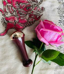 Bâtonnet Kansa artisanal de qualité supérieure avec manche en bois, appareil de thérapie faciale pour les soins de beauté et la relaxation - Product Image 4