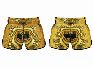 Shorts de sport personnalisés pour la boxe, le MMA, le kickboxing, la gym, la Muay Thai, avec couleur et taille sur mesure, design imprimé personnalisé pour hommes. - Product Image 4
