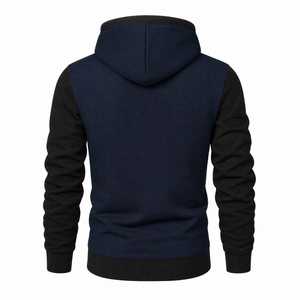 Two-Tone Winter Pullover <b>Hoodie</b> Men Modern Soft Street Wear Regular Fit <b>Aesthetic</b> Custom Print OEM/ODM 100% Cotton Fleece - Product Image 3