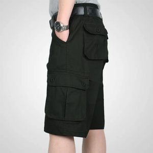 Shorts cargo pour hommes, 6 poches, en coton et fibre de bambou écologiques et respirants, Rasheed Network, industrie du Pakistan. - Product Image 4