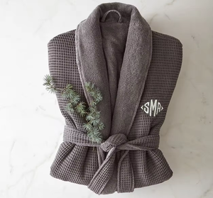 2025 New Article Thermal <b>Waffle</b> Cotton <b>Bathrobe</b> Custom Adult <b>Waffle</b> Weave Robe - Product Image 5