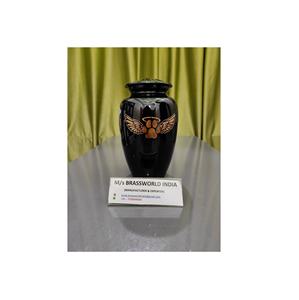 Urne de crémation en aluminium alpha living home pour cendres d'animaux de compagnie, fournitures funérailles, brasworld inde - Product Image 1