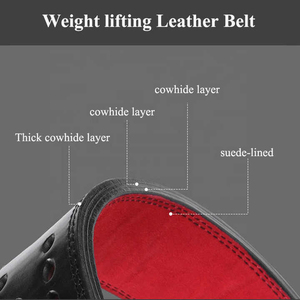 Guantes de Levantamiento de Pesas Profesionales Personalizados al por Mayor, de Cuero Vacuno, 4 Pulgadas, 10mm/13mm, Transpirables, Antideslizantes, con Doble Punta Ajustable - Product Image 2