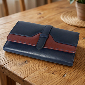 Cartera Larga de Cuero Genuino Premium para Mujer, Monedero Impermeable de Moda, Tarjetero, Organizador de Efectivo, Cierre a Presión, Elegante - Product Image 6