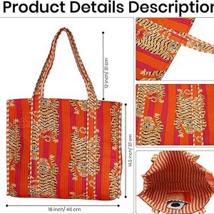 Sac fourre-tout matelassé multicolore à motifs géométriques, sac fourre-tout indien fait main, sac fourre-tout mode hiver-été, sac à bandoulière aux formes géométriques - Product Image 3