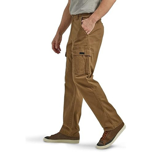 Mens 100% Cotton <b>Cargo</b> Pants Relaxed Fit Multi Pocket Flat Mid Rise Quick Dry Stonewashed Casual Outdoor Workwear Trousers Dhaka - Product Image 1