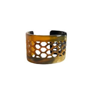 Contemporary Buffalo Horn Cuff <b>Bracelet</b> For Women Looking For Sustainable Fashion Accessories With Natural Charm - Product Image 3