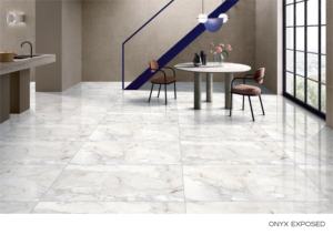 Carreaux de porcelaine émaillée polie haute brillance 24x48 pouces, grand format, pour revêtements de sol résidentiels et commerciaux contemporains - Product Image 4