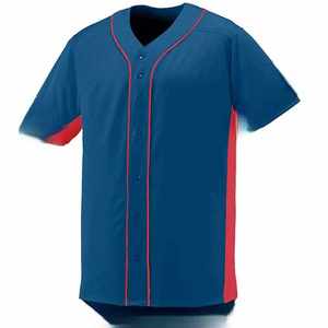 Camiseta de Béisbol Personalizada para Adultos, Talla Grande, 100% Poliéster, Transpirable, de Secado Rápido, con Características Antibacterianas, Estampado por Sublimación, Manga Corta - Product Image 1