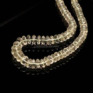 Perles Rondelles Facettées en Améthyste Verte Naturelle de Coupe Allemande 7MM 8MM Vente en Gros Perles Rondelles Facettées en Améthyste Verte 16 Pouces par Fil - Product Image 5