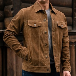 เสื้อแจ็คเก็ตทรงปกติแบบ Trucker - Product Image 5