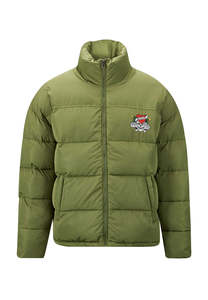 Blouson matelassé imprimé haut de gamme pour homme – Veste décontractée personnalisée pour l'hiver avec fermeture éclair coupe-vent et poches latérales - Product Image 5