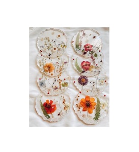 Handmade Resin Wood Coaster <b>Set</b> With Modern Artistic Design For Home Decor Coffee Table Dining Table And Office <b>Desk</b> Use - Product Image 6