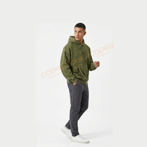 Sweat-shirt à capuche délavé pour hommes, idéal pour le confort quotidien, au design élégant et un look vieilli. - Product Image 3