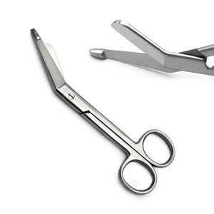Ciseaux à pansements médicaux en acier inoxydable avec embout de sécurité pour la coupe de pansements et les soins aux patients - Product Image 1