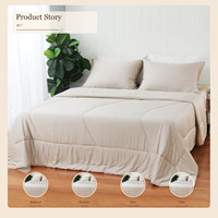Couette personnalisable en fibre de bambou rafraîchissante et respirante pour la maison (OEM)