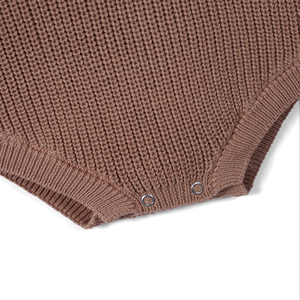 Fabricante de Monos para Bebés Niñas, Estilo Adorable, 100% Algodón, con Volantes, Color Sólido, con Botones, Mono de Invierno, OEM, ODM, Personalizado - Product Image 5