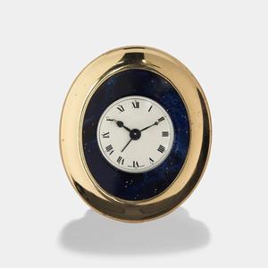 Antique Finish Metal Desk <b>Clock</b> For Office Desk Decor With Timeless Design And Elegant Decorative Appeal - Product Image 5
