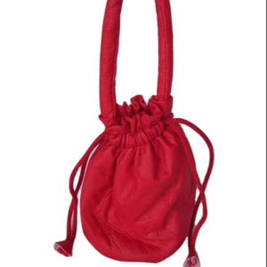 LOWELLCRAFT Custom <b>Small</b> Christmas Candy Chocolate Cosmetic Drawstring Bag-Eco-Friendly Letherlite Material for Collection - Product Image 1