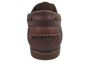 Mocasines Marrones para Hombre, Punta Redonda, Sin Cordones, Zapatos de Oficina y Carrera, Suela de Goma Acolchada - Product Image 4