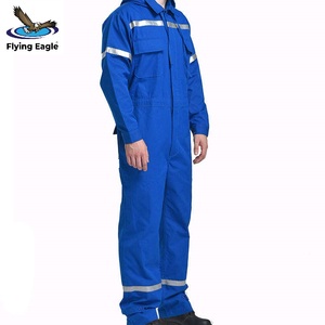 Vêtements de travail en coton avec logo personnalisé, uniforme durable pour les ouvriers d'usine, veste et pantalon de travail - Product Image 6