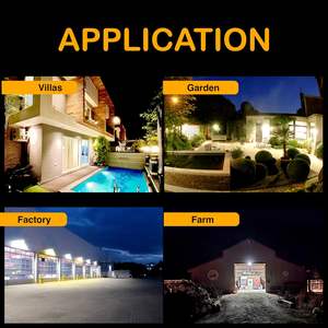 Projecteur solaire Homehop 40 watts, lampe murale extérieure étanche LED automatique sans fil pour jardin, balcon, allée, pelouse, terrasse - Product Image 5