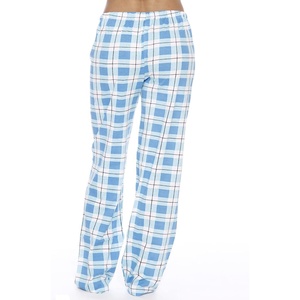 Pantalones de Pijama de Franela Suaves y Casuales para Mujer, Talla Grande, Diseño Holgado y Cómodo con Corte de Campana, Estampado a Cuadros, Transpirables, para Verano - Product Image 2