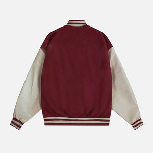 Chaqueta Letterman de Moda Contemporánea con Diseño de Parches y Caracteres Únicos, Chaqueta de Invierno para Hombre - Product Image 2