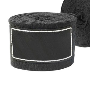 Bandes de soutien pour poignets unisexes, noires, en polyester respirant, fermeture auto-agrippante, pour musculation, entraînement en salle de sport, bandes de boxe de qualité supérieure - Product Image 1