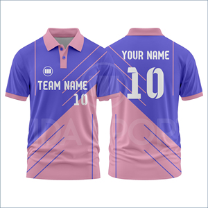 เสื้อคริกเก็ตแบบกำหนดเอง ชุดทีมซับลิเมชั่น ระบายอากาศ แห้งเร็ว แขนครึ่งตัว ชุดกีฬาคริกเก็ต ขายส่ง - Product Image 3