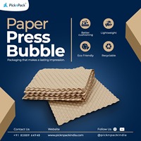 Feuille de papier bulle en kraft nid d'abeille double face écologique 20x12 pouces |   Emballage en PVC réutilisable pour parfum |   Pack de 50