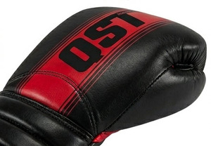Top Selling QST BG-1052 PU Leather Lace up Boxing Gloves with Custom Logo 8oz Kickboxing Training Gloves for Ring/Cage Fighting - Product Image 2