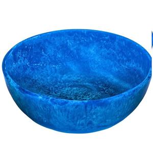 ชามสลัดเรซิ่นทรงกลมลายหินอ่อน งานแฮนด์เมด เทคนิคการขัดเงา สำหรับใช้ในบ้าน โรงแรม ร้านอาหาร งานเลี้ยง ใช้เสิร์ฟผลไม้ อาหารเย็น - Product Image 3