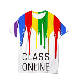 เสื้อยืดผู้ชายคุณภาพสูงสำหรับฤดูร้อน ผ้าฝ้ายถัก 100% ระบายอากาศได้ดี แขนสั้น พิมพ์ลายดิจิตอลด้านหน้า - Product Image 2