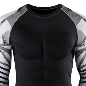 High Quality <b>Compression</b> <b>Shirt</b> Breathable Athletic Tight T <b>Shirt</b> Custom Logo <b>Compression</b> <b>Shirts</b> for <b>Men</b> Gym Workout Sportswear - Product Image 3