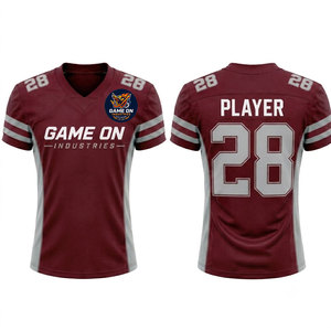 Maillot de football américain entièrement sublimé en mesh, style streetwear, tenue de football, t-shirt de style urbain, maillots de sport - Product Image 1