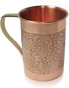 Rustic Copper Mule <b>Mug</b> with Ergonomic Handle Best for Cold Drinks Beer and Refreshing Summer Beverages - Product Image 5