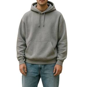 Sudadera con Capucha de Cuello Redondo para Hombre, 400 GSM, Tejido de Punto Transpirable, Ropa Urbana Resistente para Invierno, Fabricante de Marca Privada - Product Image 2