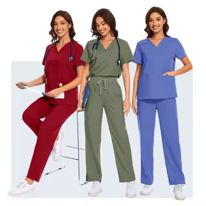 Uniformes de Enfermería Personalizados, Tejido Elástico en 4 Direcciones, Resistente a la Decoloración, Poliéster/Spandex, Uniformes Médicos para Respuesta a Desastres - Product Image 5